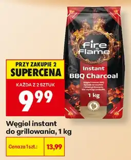 Biedronka fire & flame instant bbq charcoal aanbieding