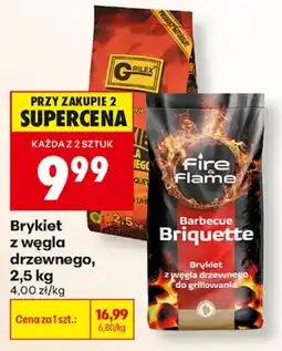 Biedronka Fire & Flame Barbecue Briquette aanbieding