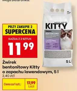Biedronka Kitty żwirek bentonitowy aanbieding