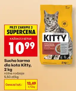 Biedronka Kitty sucha karma aanbieding