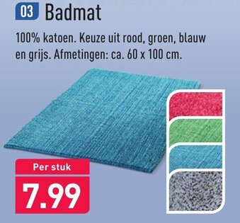 ALDI Badmat 60x100 cm aanbieding