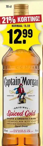 Dirck 3 Captain Morgan Spiced Gold aanbieding