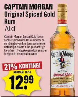 Dirck 3 Captain Morgan Original Spiced Gold Rum aanbieding