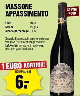 Dirck 3 Massone Appassimento aanbieding