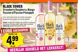Dirck 3 Black Tower Strawberry Raspberry, Mango Passion of Passion Pineapple aanbieding