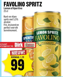 Dirck 3 Favolino spritz aanbieding