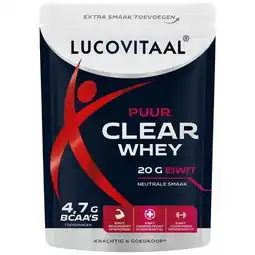 Trekpleister Lucovitaal Puur Clear Whey Eiwitpoeder aanbieding