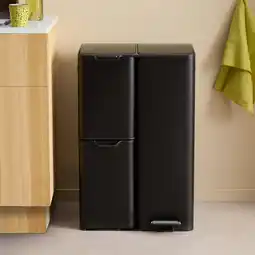 Wehkamp NOUS Living prullenbak - afvalscheiding (13L+17L+30L) - mat zwart aanbieding