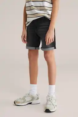 Wehkamp WE Fashion Blue Ridge denim short black denim aanbieding