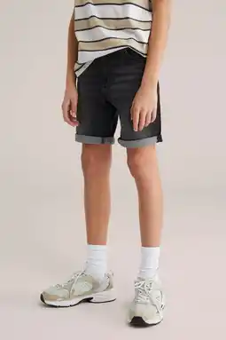 Wehkamp WE Fashion Blue Ridge denim short black denim aanbieding