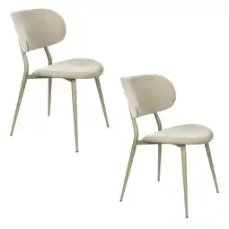 Wehkamp Zuiver eetkamerstoel (set van 2) Lieve Lieve eetkamerstoelen Groen - Set van 2 aanbieding