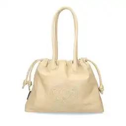 Wehkamp Fred de la Bretoniere leren schoudertas Frida beige aanbieding
