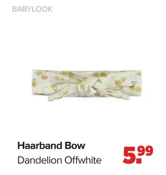 Baby-Dump Haarband Bow Dandelion Offwhite aanbieding