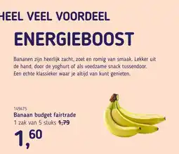 Van Hoeckel Banaan budget fairtrade aanbieding