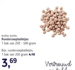 Van Hoeckel Rundersoepballetjes aanbieding