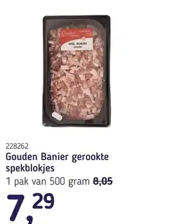 Van Hoeckel Gouden Banier gerookte spekblokjes aanbieding