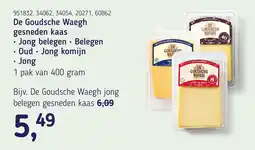 Van Hoeckel De Goudsche Waegh gesneden kaas aanbieding