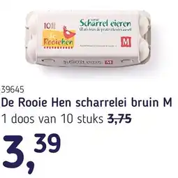 Van Hoeckel De Rooie Hen scharrelei bruin M aanbieding