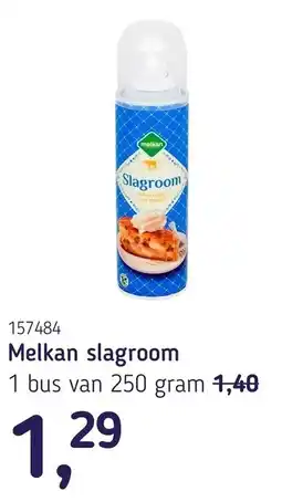 Van Hoeckel Melkan slagroom aanbieding