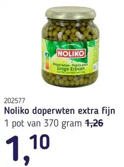 Van Hoeckel Noliko doperwten extra fijn aanbieding