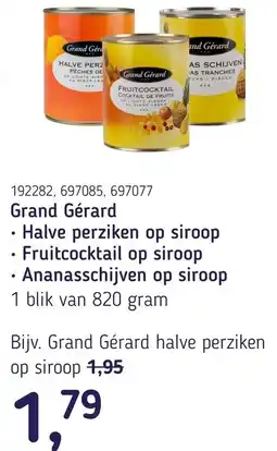 Van Hoeckel Grand Gérard halve perziken op siroop aanbieding