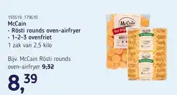 Van Hoeckel McCain Rösti rounds oven-airfryer aanbieding