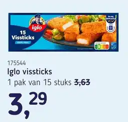 Van Hoeckel Iglo vissticks aanbieding