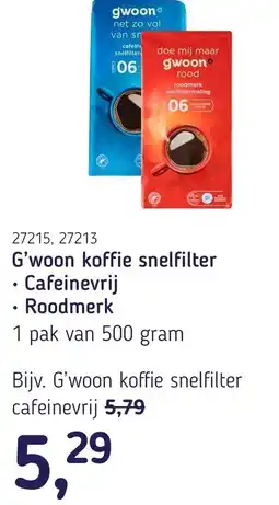 Van Hoeckel G'woon koffie snelfilter aanbieding