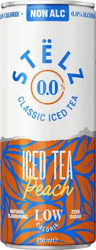 PLUS Stëlz 0.0% Iced Tea Peach aanbieding