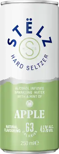 PLUS Stëlz Hard Seltzer Apple aanbieding