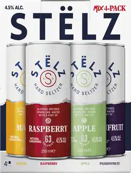 PLUS Stëlz Hard Seltzer mix aanbieding