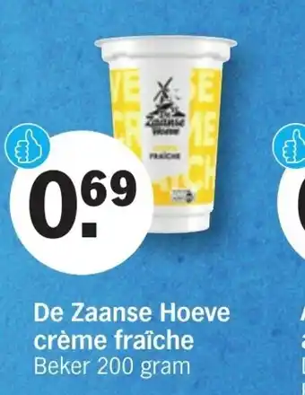 Albert Heijn De Zaanse Hoeve creme fraiche 200g aanbieding