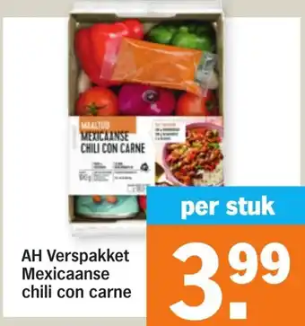 Albert Heijn AH Verspakket Mexicaanse chili con carne aanbieding