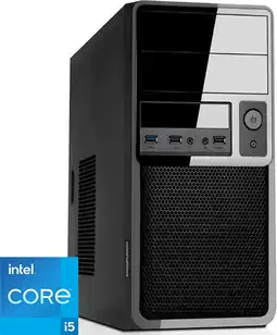 Bol.com Intel Desktop PC met Core i5 - 16GB RAM - 480GB SSD - WiFi - Bluetooth - Windows 11 Pro (DT-373268) aanbieding