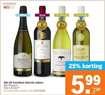Albert Heijn AH Excellent Selectie wijnen aanbieding