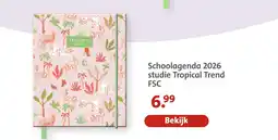 Bruna Schoolagenda 2026 studie tropical trend aanbieding