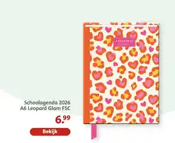 Bruna Schoolagenda 2026 a6 leopard glam aanbieding