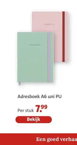 Bruna Adresboek a6 uni pu aanbieding