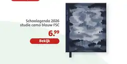 Bruna Schoolagenda 2026 studie camo blauw aanbieding