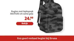 Bruna Rugtas met laptopvak aanbieding