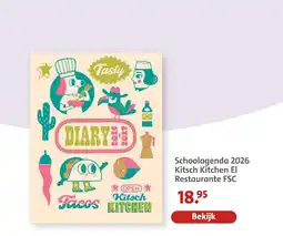 Bruna Schoolagenda 2026 kitsch kitchen el restaurante aanbieding