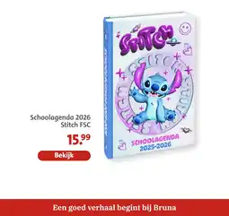 Bruna Schoolagenda 2026 stitch aanbieding