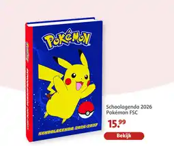 Bruna Schoolagenda 2026 pokémon aanbieding