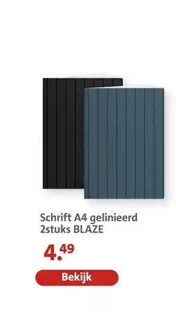Bruna Schrift a4 gelinieerd blaze aanbieding