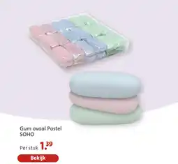 Bruna Gum ovaal pastel soho aanbieding