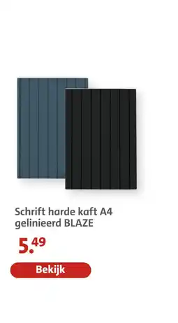 Bruna Schrift harde kaft a4 gelinieerd blaze aanbieding