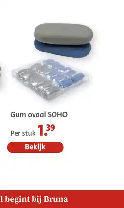 Bruna Gum ovaal soho aanbieding