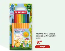 Bruna Animal vibes stabilo point 88 mini wallet aanbieding