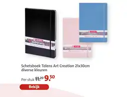 Bruna Schetsboek talens art creation aanbieding