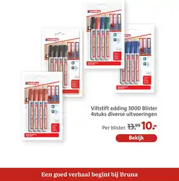 Bruna Viltstift edding 3000 blister aanbieding